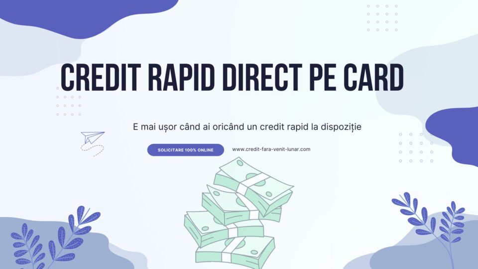 Credit rapid direct pe card